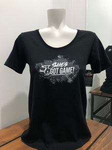 SGG - "She's Got Game" Scoop Bottom T-Shirt ADULT