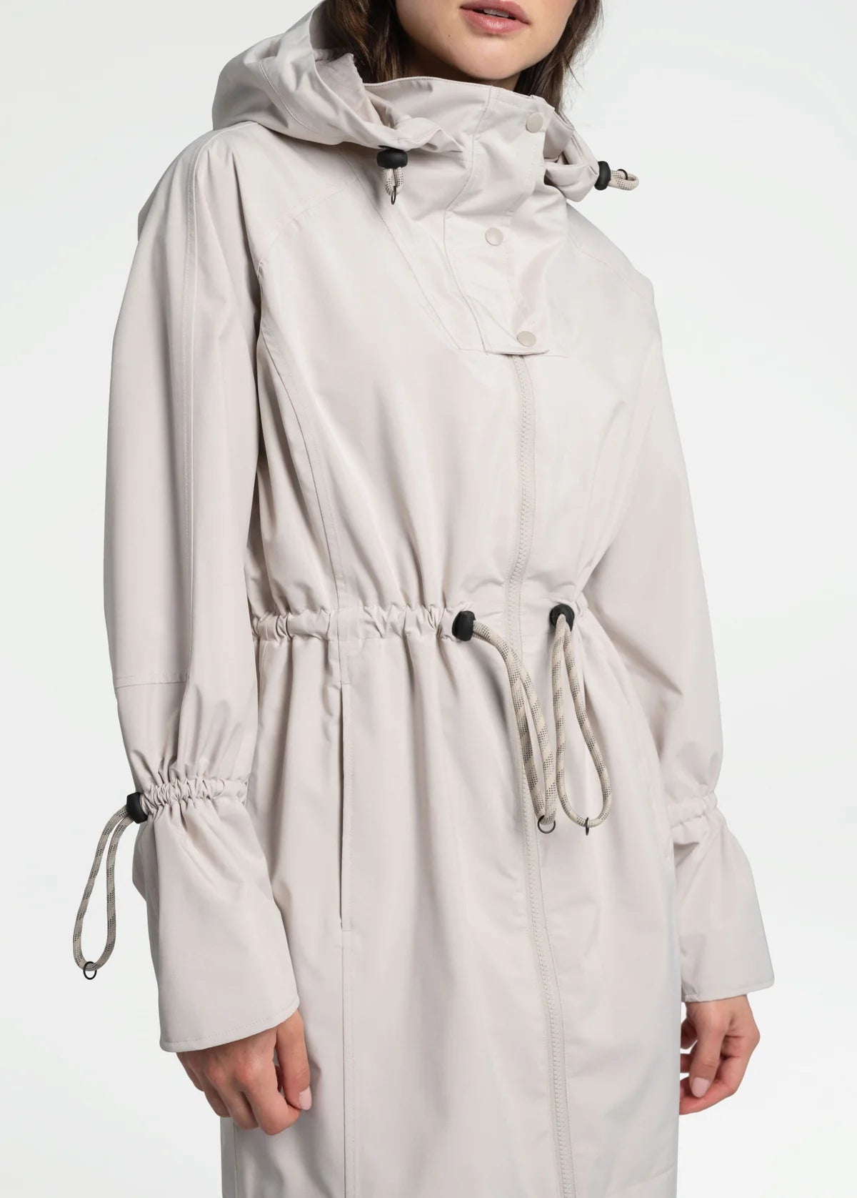 Moncler topaz top hooded rain jacket